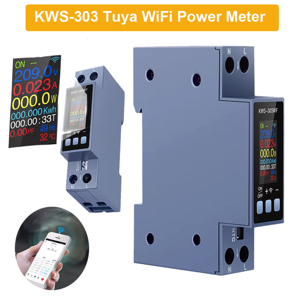 Battery Monitor Coulometer - KWS-303 Tuya WiFi Измеритель мощности с
