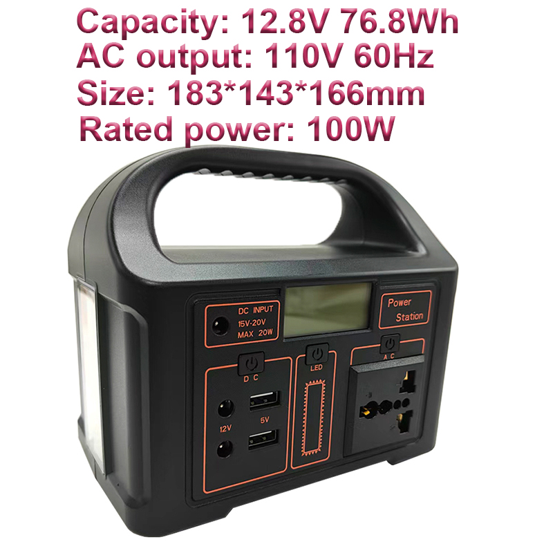 Portable Power Station - Портативная зарядная станция 100 Вт, 76,8