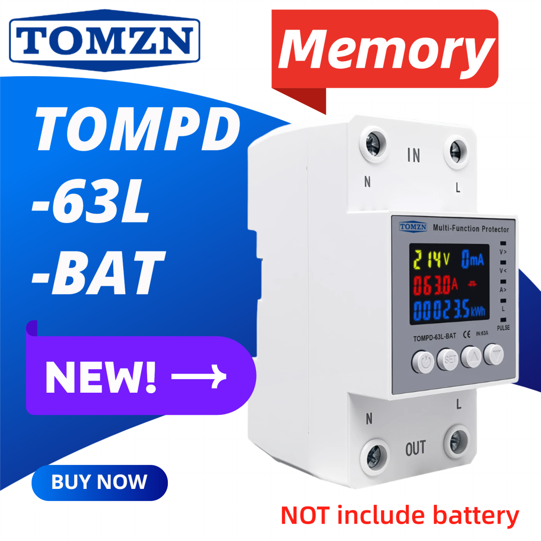 Battery Monitor Coulometer - TOMZN 63A Защитное реле напряжения с
