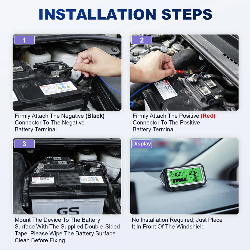 Тестер аккумуляторов 12В, анал – обзор и цена Battery Monitor Coulometer