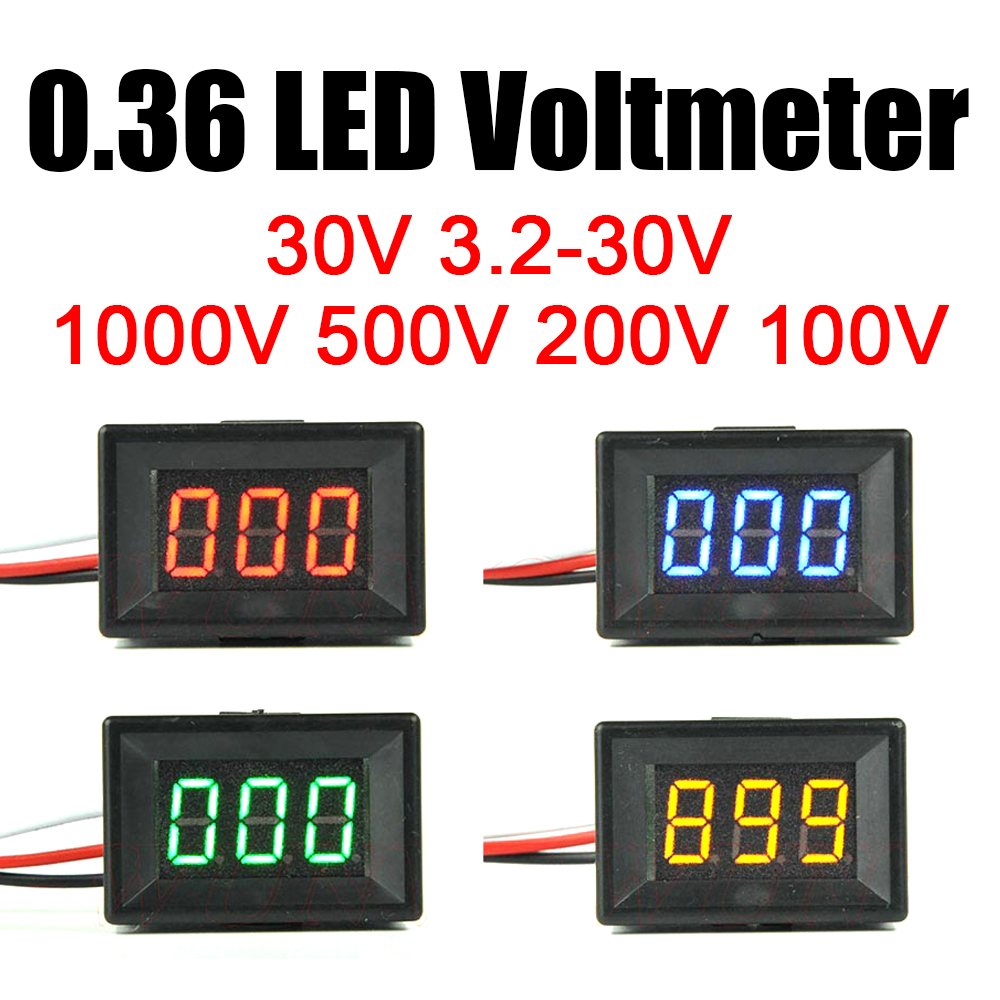 Цифровой вольтметр, 0,36 дюйма – обзор и цена Battery Monitor Coulometer