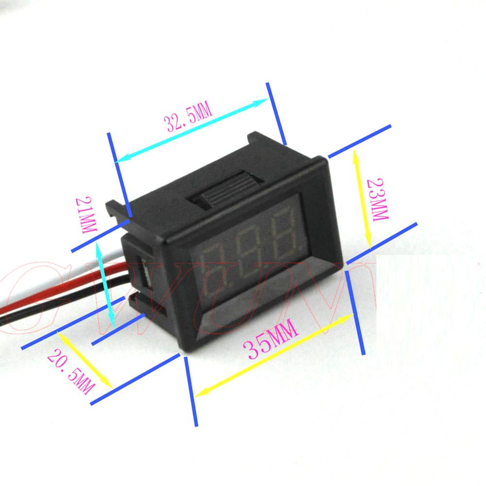 Цифровой вольтметр, 0,36 дюйма – обзор и цена Battery Monitor Coulometer